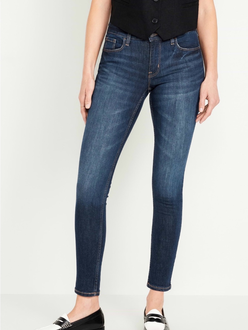 Old Navy Rockstar Women's Skinny Jeans in Dark Indigo